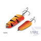 Блесна колеблющаяся DELPHIN STEPZ StripSCALE Hook №2 / 7cm / 10g - TIGERA
