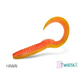 Твистер DELPHIN TWISTA-X Eeltail UVs / 6cm / HAWAI - 5шт.