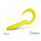 Твистер DELPHIN TWISTA-X Eeltail UVs / 15cm / YELLA - 5шт.