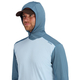 Термофутболка с капюшоном SIMMS Bugstopper Solarflex Hoody Sky/Neptune, Размер: M, изображение 2 Термофутболка с капюшоном SIMMS Bugstopper Solarflex Hoody Sky/Neptune, Размер: M, изображение 2