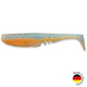 Виброхвост IRON CLAW Moby Softbaits RACKER SHAD UV Non Toxic / 12.5cm / Blue Glitter Orange