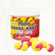 Плавающие бойлы Dynamite Baits Two Tone Fluro Banana & Krill Pop-Ups (банан и криль), Диаметр: 15 мм