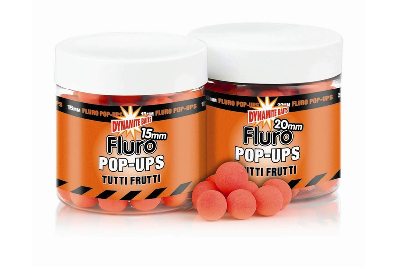 Плавающие бойлы Dynamite Baits Tutti Frutti Fluro Pop-Ups, Диаметр: 15 мм