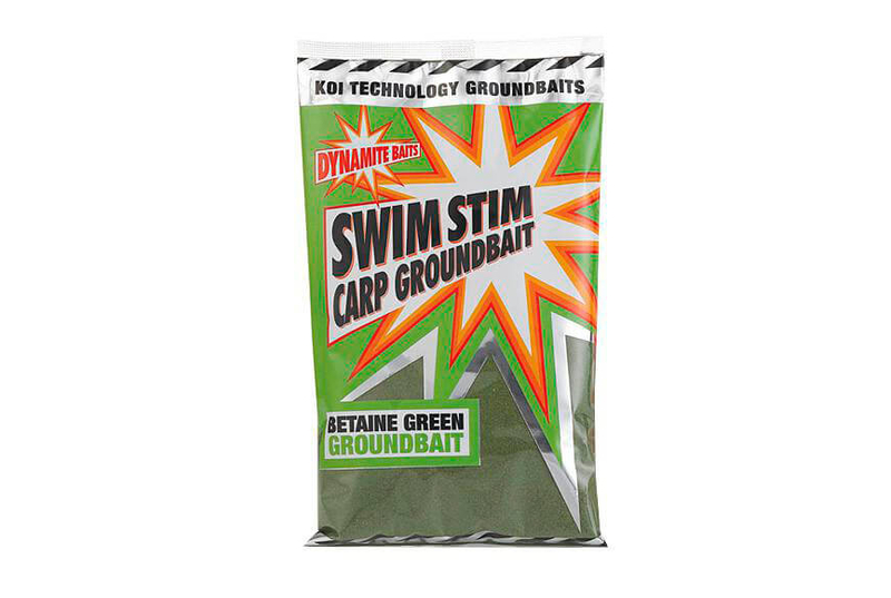 Сыпучая прикормка Dynamite Baits Swim Stim Carp Groundbait Betaine Green (зеленый бетаин) 900g