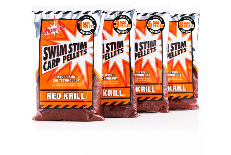Пеллетс Dynamite Baits Swim Stim Red Krill Carp Pellets (красный криль) 900g, Диаметр: 1 мм