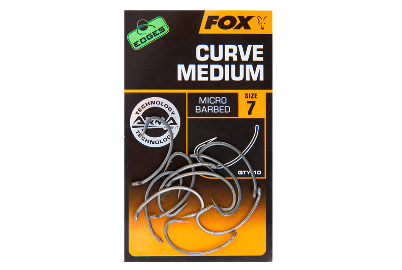 Крючки FOX EDGES Curve Medium, Размер крючка: № 7
