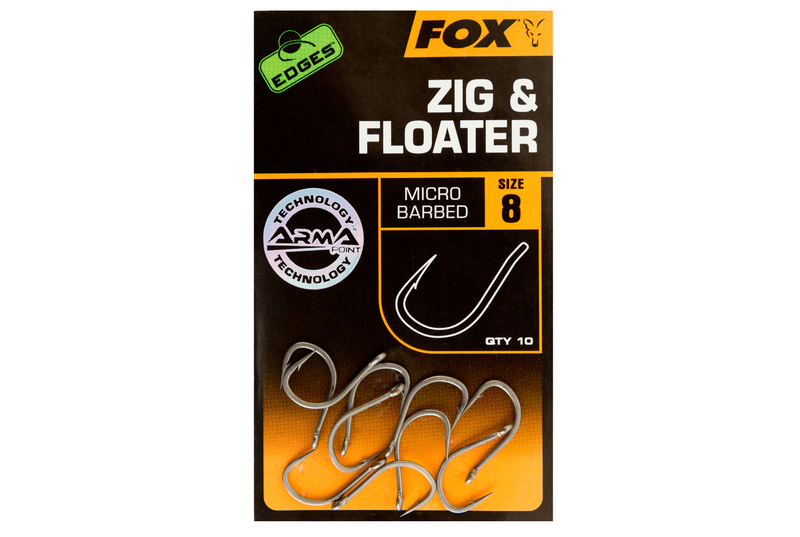 Крючки FOX EDGES Zig & Floater, Размер крючка: № 8