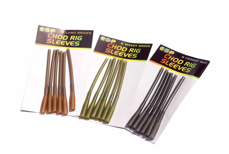 Набор аксессуаров для оснастки чод-риг ESP Chod Rig Sleeve, Цвет: Weed Green