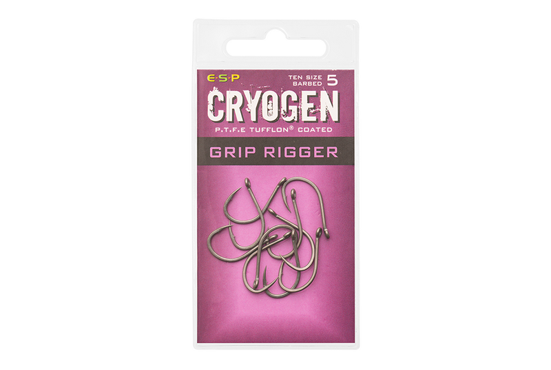 Крючки карповые ESP Cryogen Grip Rigger, Размер крючка: № 6