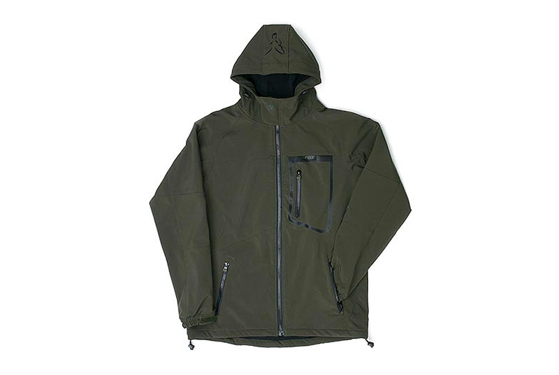 Ветровка с капюшоном FOX Green & Black Softshell Jacket, Размер: M