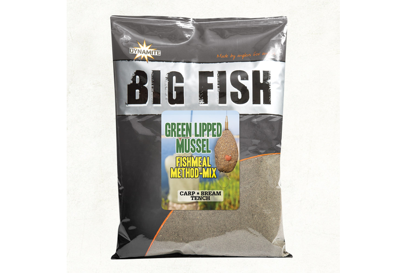 Прикормочная смесь Dynamite Baits Big Fish GLM Method Mix (зеленогубая мидия) 1.8kg