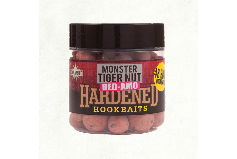 Насадочные тонущие бойлы Dynamite Baits Monster Tiger Nut Red-Amo Hardened Hookbaits 15mm, 20mm & Dumbells