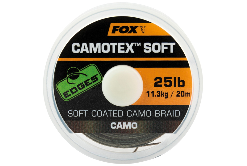 Мягкий поводковый материал в оплётке FOX Camotex Soft EDGES, Тест: 20.00 lb