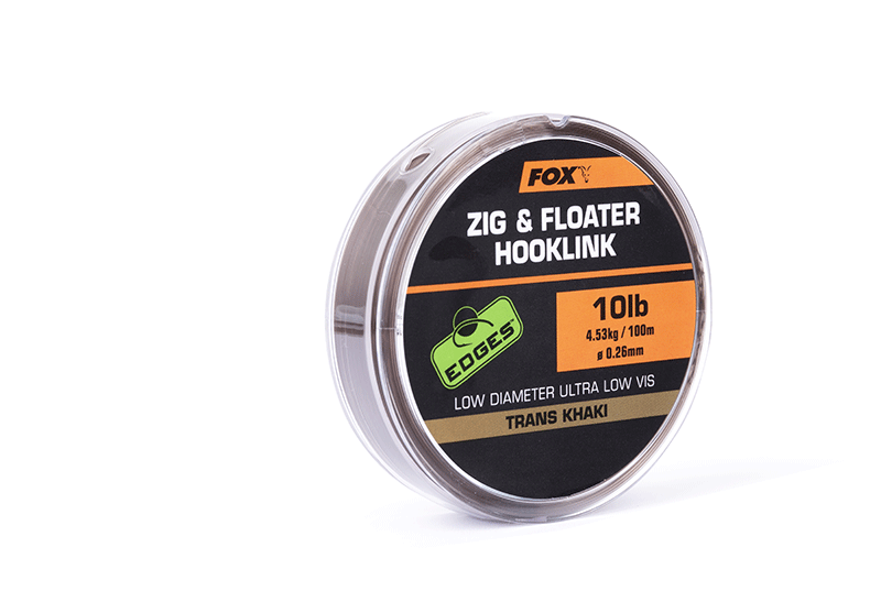 Монофильный поводковый материал FOX Zig & Floater Hooklink EDGES, Тест: 10.00 lb, Диаметр лески: 0.26 мм