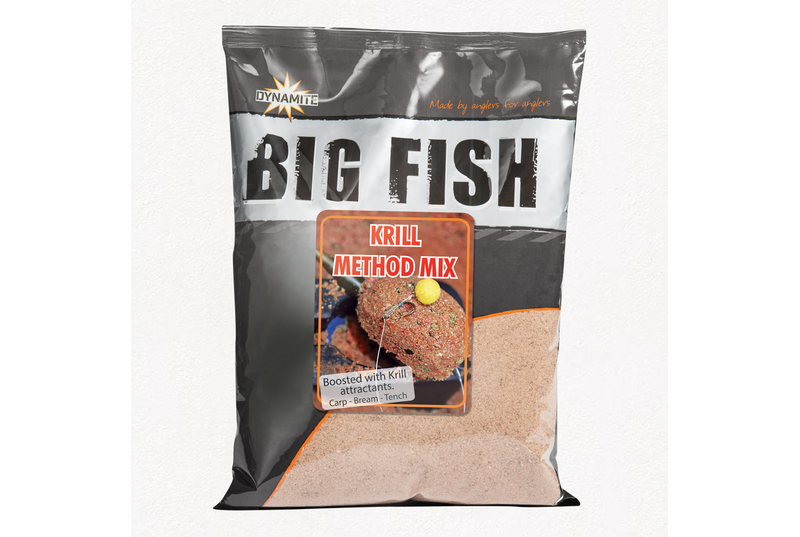 Прикормочная смесь Dynamite Baits Big Fish Krill Method Mix (криль) 1.8kg