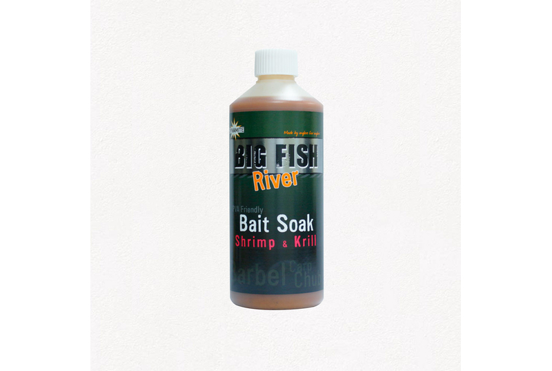 Жидкость для прикормки Dynamite Baits Big Fish River Shrimp & Krill (креветка и криль) 500ml