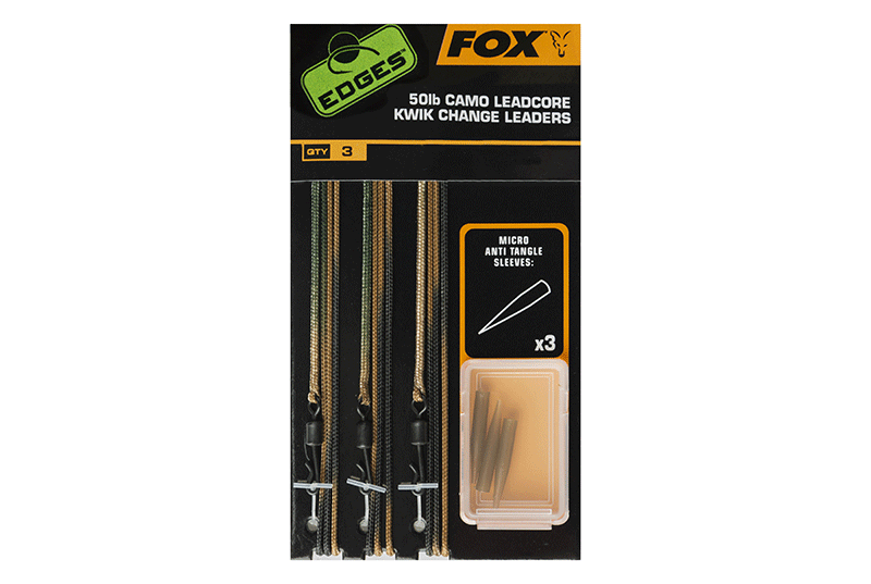 Набор готовых оснасток FOX Camo Leadcore Kwik Change Leaders 50lb EDGES