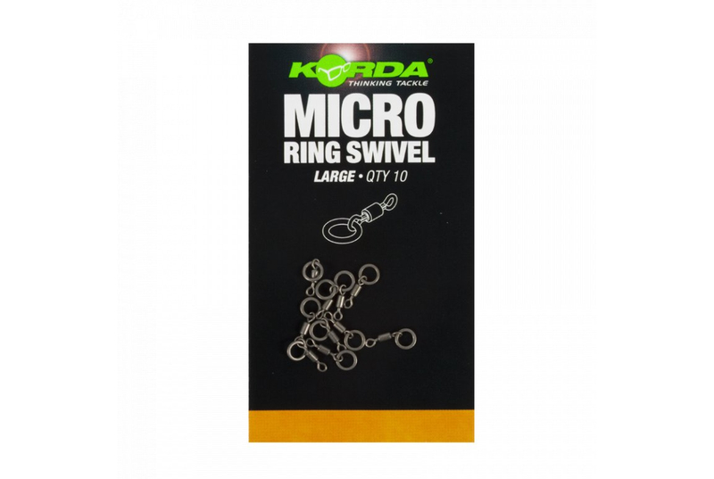 Микровертлюг с кольцом Korda Micro Rig Ring Swivel, Размер: Большой (Large)
