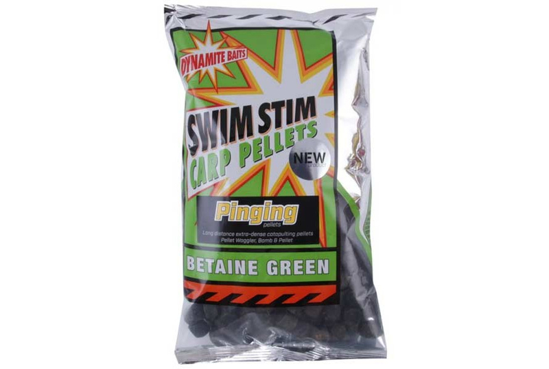 Пеллетс Dynamite Baits Swim Stim Pinging Pellets Betaine Green (зеленый бетаин) 13mm 900g