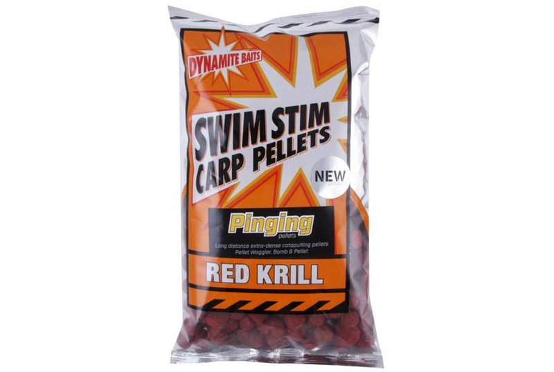 Пеллетс Dynamite Baits Swim Stim Pinging Pellets Red Krill (красный криль) 13mm 900g