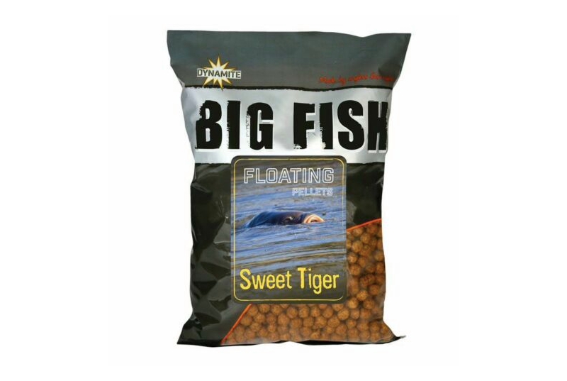 Пеллетс плавающий Dynamite Baits Big Fish Sweet Tiger Floating Pellets (сладкий тигровый орех)
