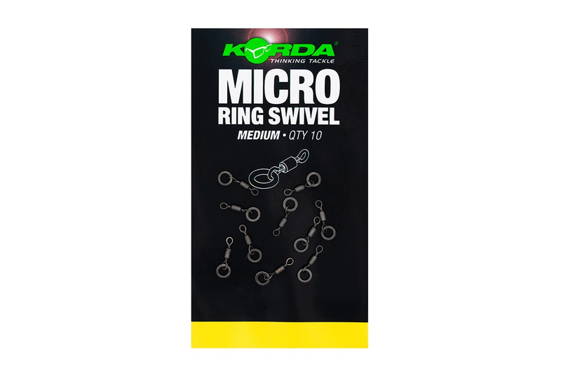 Микровертлюг с кольцом Korda Micro Rig Ring Swivel, Размер: Средний (Medium)