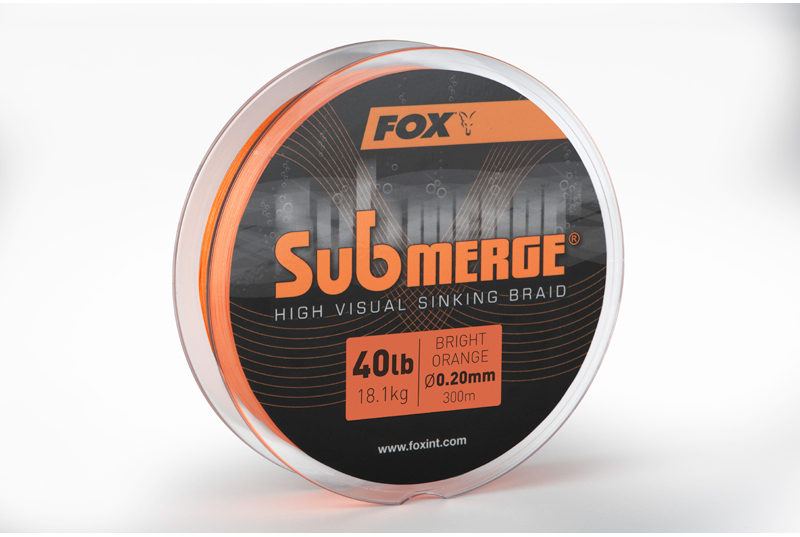 Плетеная леска FOX Submerge High Visual Sinking Braid, Длина: 300 м, Диаметр лески: 0.20 мм