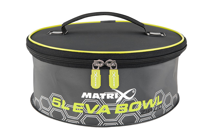 Мягкое ведро с крышкой Matrix EVA Bowl with Zip Lid, Объём: 5 литров
