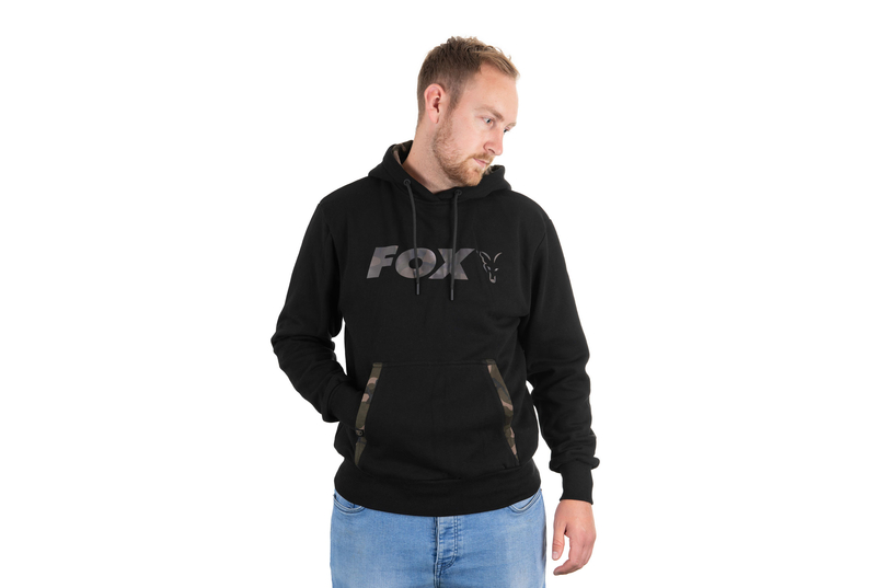 Толстовка с капюшоном FOX Black/Camo Hoody, Размер: XL