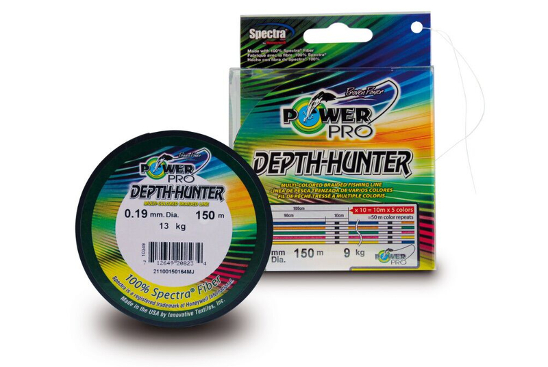 Леска плетёная Power Pro 150м Depth Hunter (Multicolor) 0,06/3кг