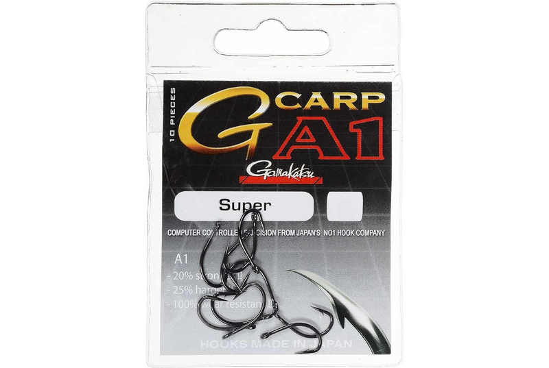 Крючки Gamakatsu HOOK A1 G-CARP SUPER, Размер: 4