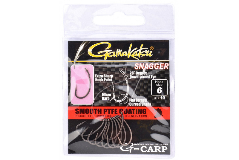 Крючки Gamakatsu G-CARP SNAGGER, Размер: 8