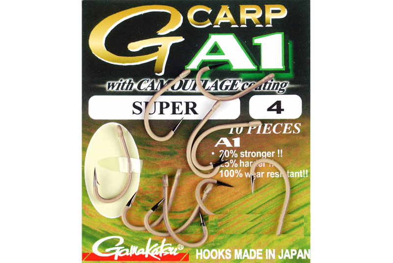 Крючки Gamakatsu A1 G-CARP CAMOU SAND SUPER, Размер: 8