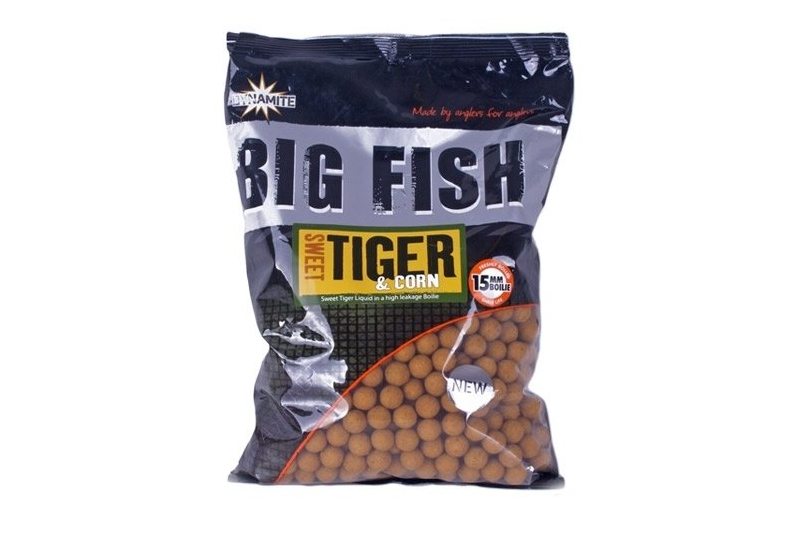 Бойлы Dynamite Baits Big Fish Sweet Tiger & Corn (Тигровый Орех и Кукуруза) 1.8кг, Диаметр: 15 мм