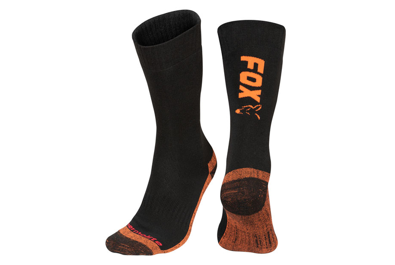 Термоноски FOX Black/Orange Thermolite Long Socks, Размер: 40 – 43 (6 – 9)