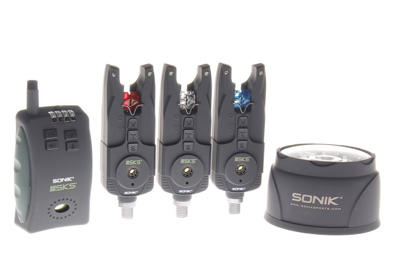 Комплект сигнализаторов с пейджером и лампой SONIK SKS 3+1 Set + Bivvy Lamp