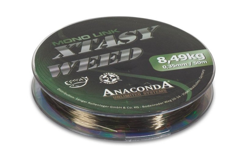 Поводковый материал ANACONDA Xtasy Weed Mono Link, Тест: 13.00 кг, Диаметр лески: 0.45 мм