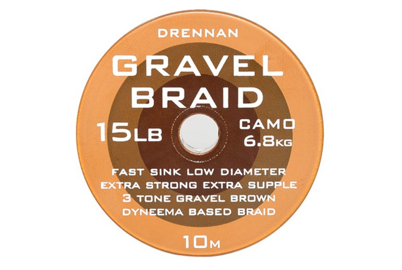 Поводковый материал DRENNAN GRAVEL Braid Hooklink 10m, Тест: 10.00 lb