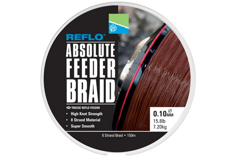 PRESTON Леска плетеная REFLO® ABSOLUTE FEEDER BRAID - 150m / 0.10mm / 7.20kg
