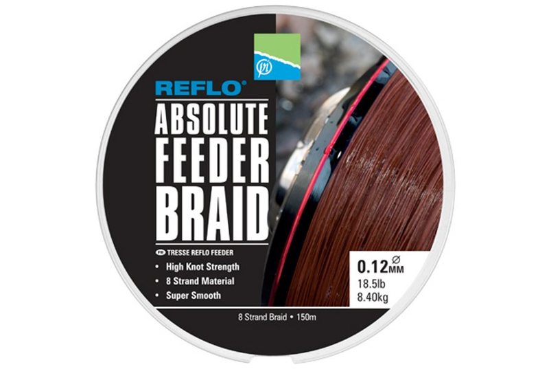 PRESTON Леска плетеная REFLO® ABSOLUTE FEEDER BRAID - 150m / 0.12mm / 8.40kg
