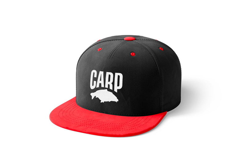 Кепка Carptoday Snapback Cap CARP Red/Black & White Logo