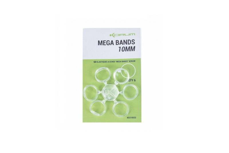 KORUM Колечки силиконовые MEGA BANDS - 10mm / 6шт.