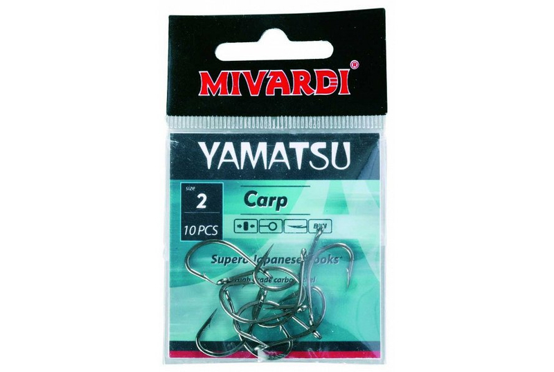 Крючки MIVARDI YAMATSU CARP, Размер крючка: № 8