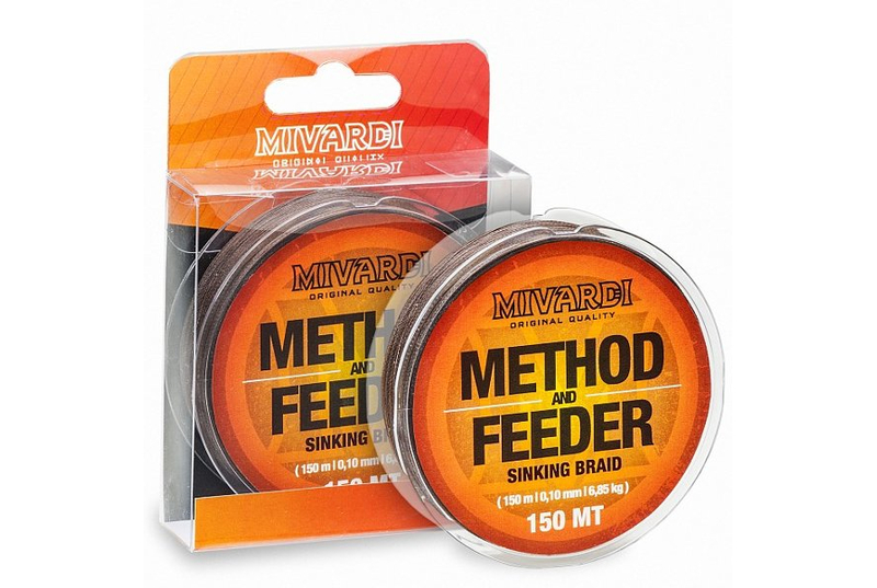 Леска плетеная MIVARDI METHOD & FEEDER Sinking Braid, Диаметр лески: 0.14 мм