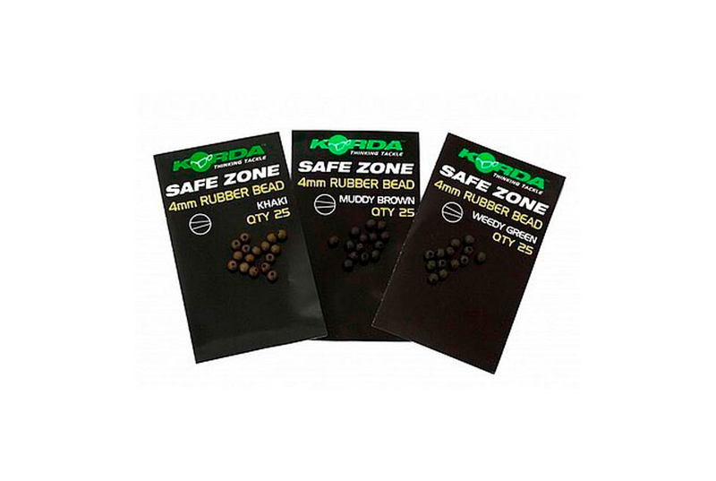 Бусина резиновая Korda Safe Zone Rubber Bead Brown 4мм K4RBB