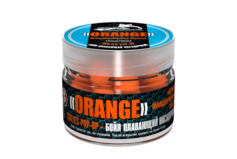 Бойл насадочный плавающий SONIK BAITS Pop-Up Orange Tangerine Oil ("Оранж" Мандариновое масло), Диаметр: 14 мм
