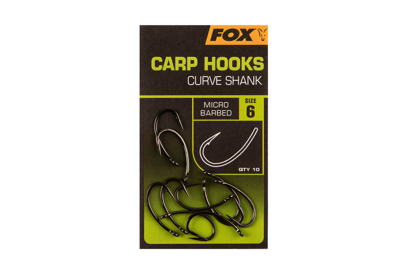 Крючки FOX Carp Hooks Curve Shank, Размер крючка: № 8