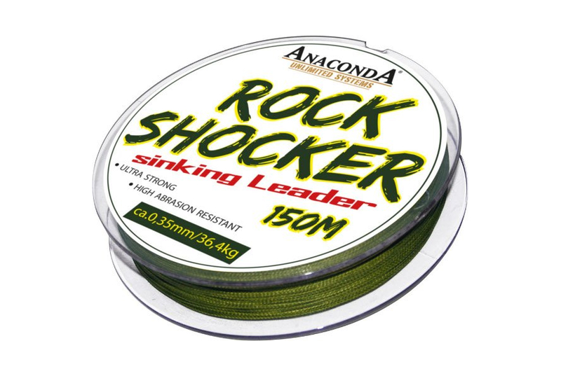 Плетёный снаг-лидер ANACONDA Rock Shocker Leader 150м, Диаметр: 0.280 мм