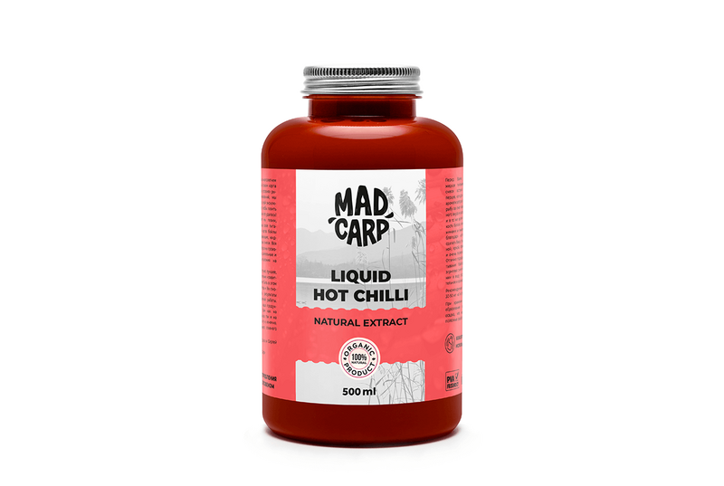 Натуральный ликвид Mad Carp Baits HOT CHILLI (Острый Чили), Объём: 500 мл