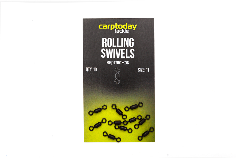 Вертлюжки Carptoday Tackle Rolling Swivels, Размер: 11